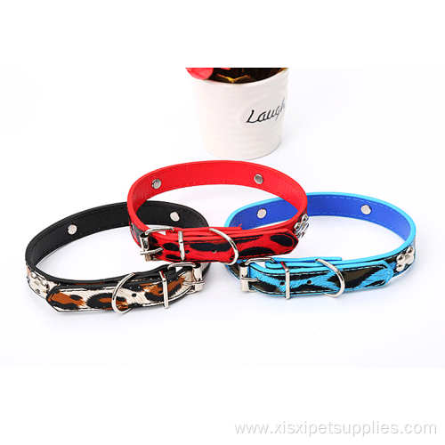 Pet Handmade Pu Leather Pet Collars for Dogs